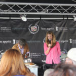 Chef Marcus Samuelsson of Red rooster Harlem at the Cadillac Culinary Challenge Test Drive with Bon Apetit Magazine.