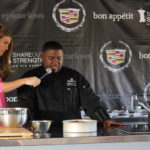 Chef Kenneth Bills of Flemings at the Cadillac Culinary Challenge Test Drive with Bon Apetit Magazine.
