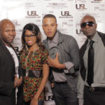 Grammy Winning Producer Magnedo7, His Wife and Inspirational Artist Shameia LaCrawf, Rap Artist Kalii Kal and Editor-In-Chief of USL Magazine - Patrick Kelly