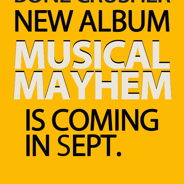 bone srucher, Musical Mayhem album, usl magazine. sept 2012 issue