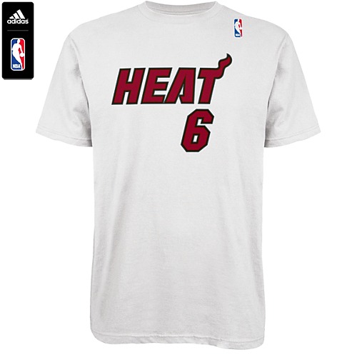 miami heat lebron james no. 6 tee