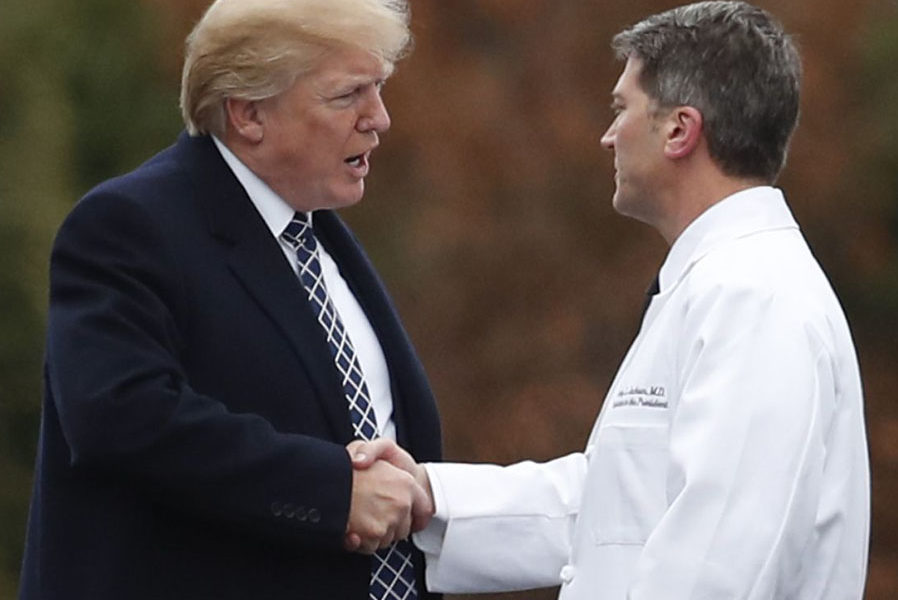 donald trump, Dr. Ronny Jackson, rear admiral