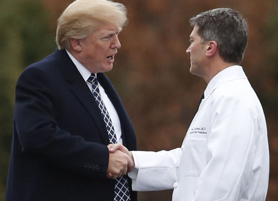 donald trump, Dr. Ronny Jackson, rear admiral